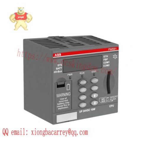 ABB PM591-ETH Ethernet Module, Industrial Automation Control System