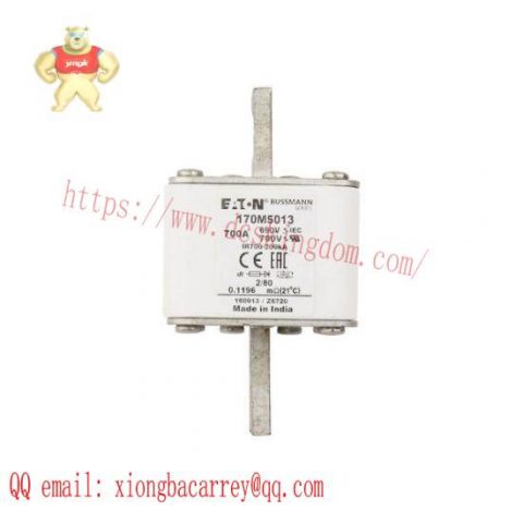 Eaton 170M5013 High Speed Square Body Fuse, designed for industrial safety and efficiency