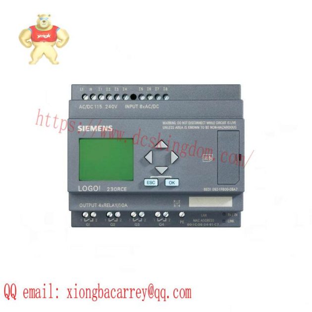 SIEMENS 6ED1052-1MD00-0BA7: 12/24VDC Logic Module Display, Compact Automation Solution