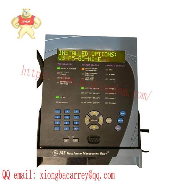 GE 745-W3-P5-G5-HI-R-E Relay System for Advanced Transformer Management