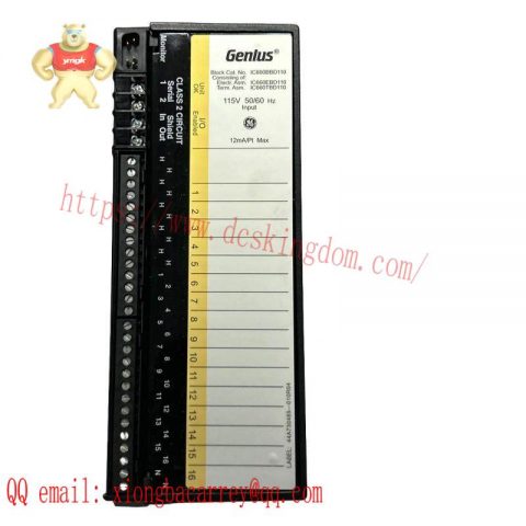 GE Industrial Control Solutions: IC660BBD110 Discrete Input Block