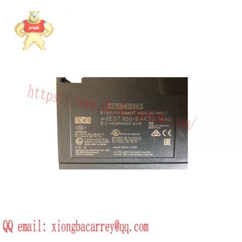 SIEMENS 6ES7650-8AK70-1AA0 Analog Input Module: Precision Control for Industrial Automation