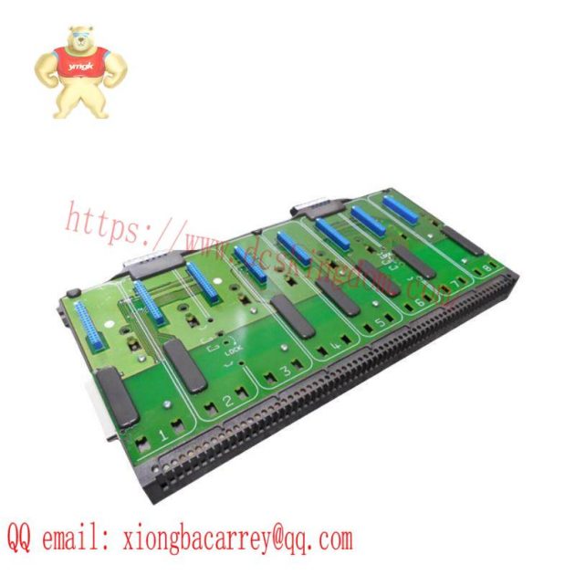 Emerson KJ4001X1-BE1 REV:L 8 Wide I/O Carrier with Shield Bar