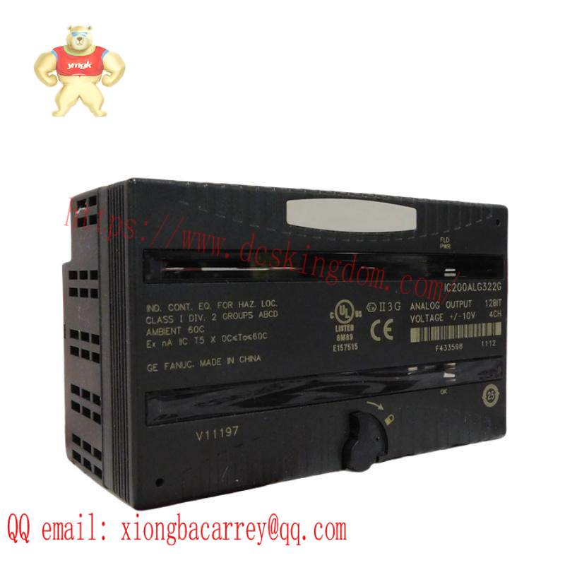 ic200alg322_ge_fanuc_versamax_analog_i_o.jpg Emerson IC200ALG322 Analog Output Module - 4 Channel 12-bit Precision