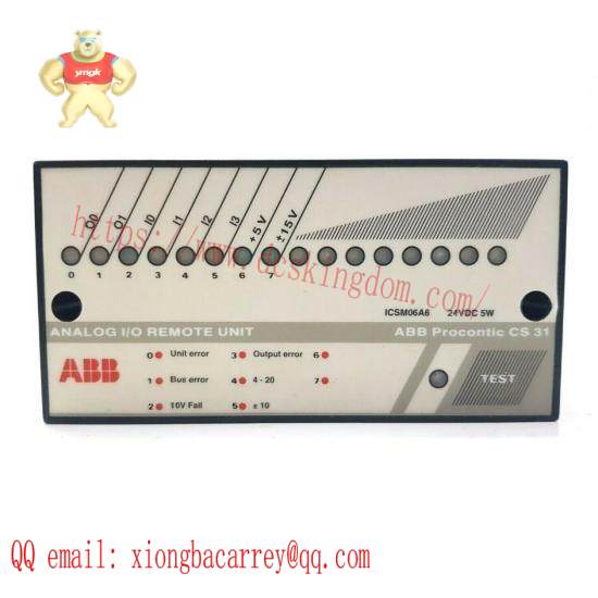 abb_icsm06a6_analog_i_o_remote_unit.jpg ABB ICSM06A6 FPR3350601R1062 Control System Component
