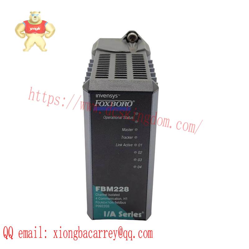 foxboro_fbm228_p0922qs_fieldbus_module_4_port.jpg FOXBORO FBM22 P0900HS Function Block Module