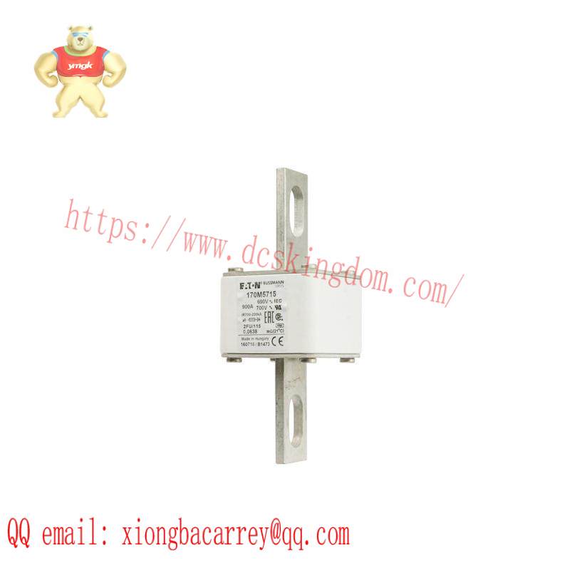 bussmann_170m5715_fuse_square_bolt_mount.jpg Bussmann 170M5715 Fuse - Square Bolt Mount, designed for industrial control systems